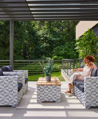 wicker loungeset hartman